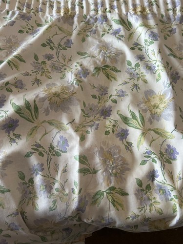 Pair vintage lined curtains - vintage,